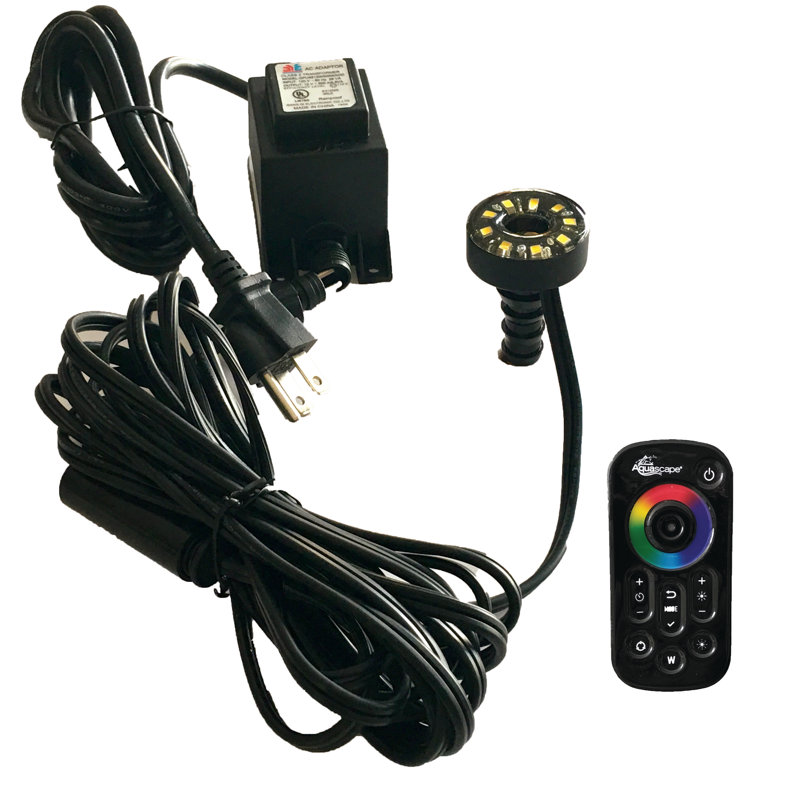 Sleek Modern LED Color-Changing Outdoor Fountain Light Kit