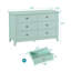 Commode à 6 tiroirs 47,2 po Haven Misty Haven-1054873349