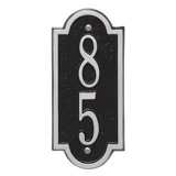 Richmond Personalized Vertical Mini 2-Line Wall Address Plaque