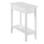 Table de chevet Ilithia avec rangement rabattable et tablette ouverte, table de chevet mince pour les petits espaces, table de bout étroite et moderne pour la chambre à coucher ou le salon, organisateur de table d'appoint peu encombrant-1332687816