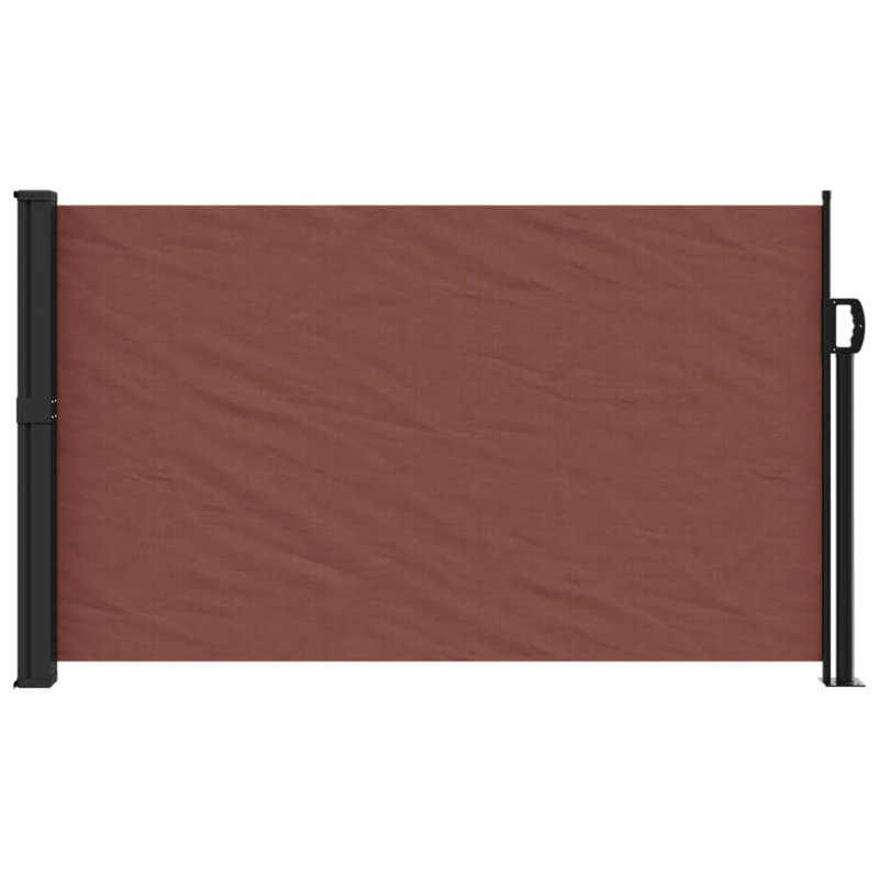 Retractable Side Awning, 117cm H x 300cm W, Brown