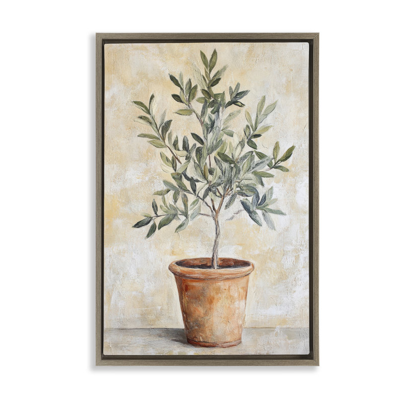 Plante d'intérieur dans un cadre flottant en terre cuite, design par Petal Prints Design, 25 x 17
