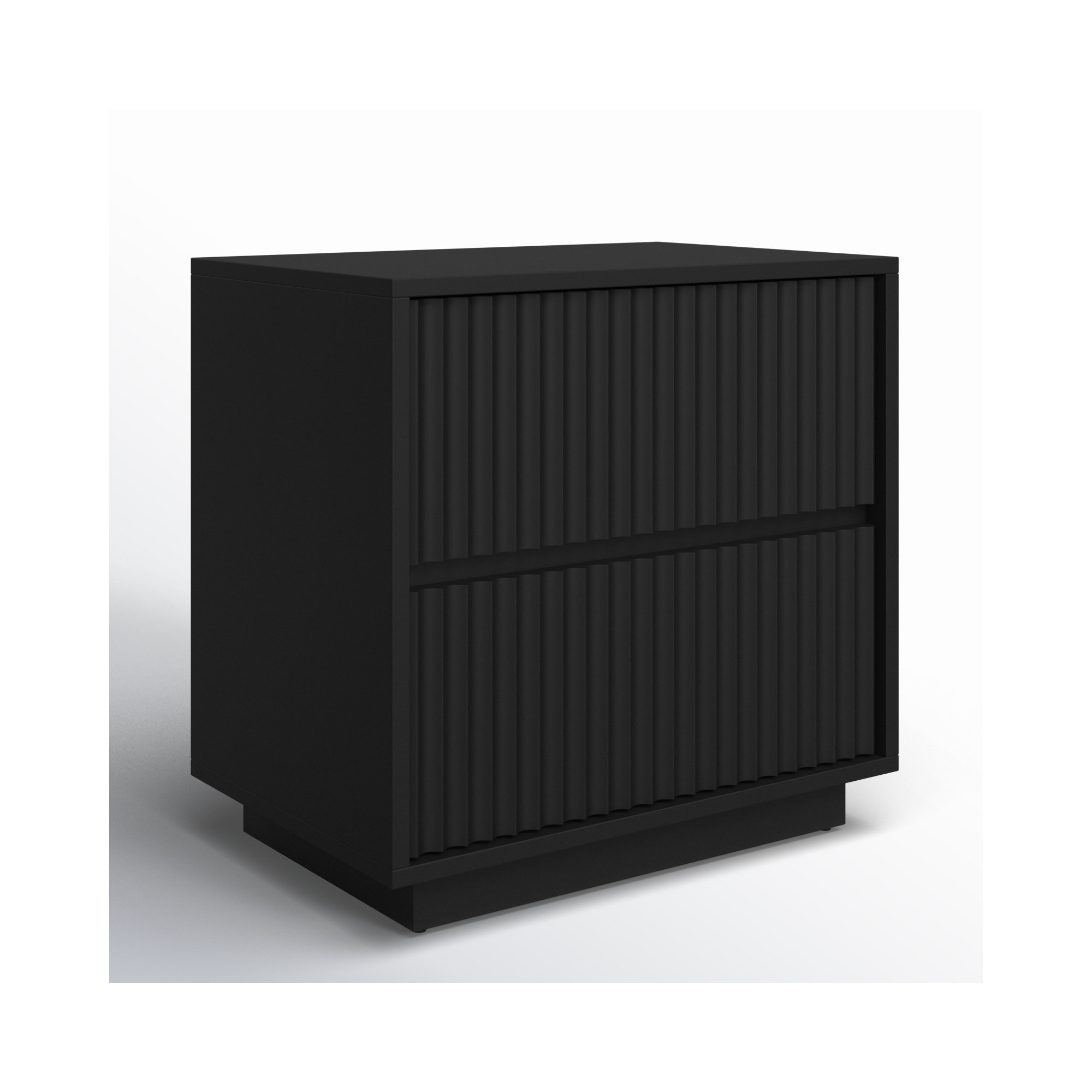 Paloma 2 - Drawer Nightstand, Black