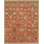 Palmettes Floral Area Rug in Coral/Celery Green/Caramel