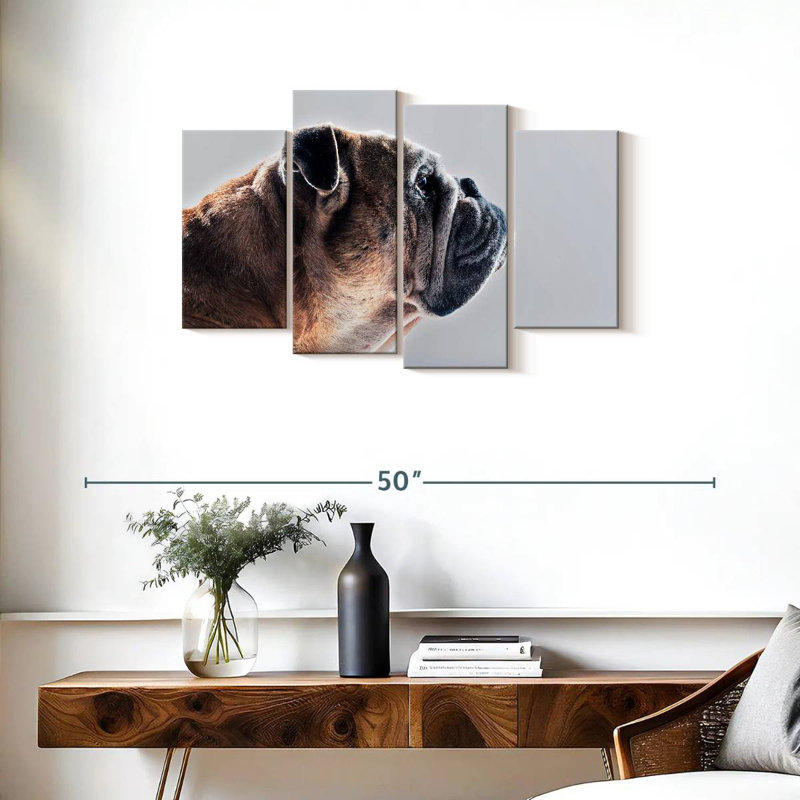 Brampt Dog Side Profile, 22" H x 36" W