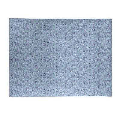 Tapis bleu ciel ditsy floral