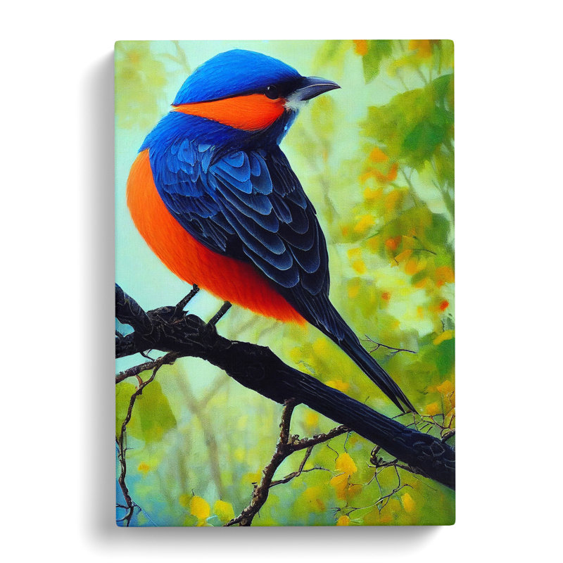 Breathtaking Bird - Print, No Matte, 50cm H x 35cm W x 3cm D, Wrapped Canvas
