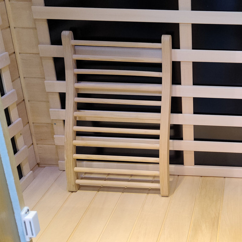 Dossier en forme de S en bois naturel et bois de pruche Samsora
