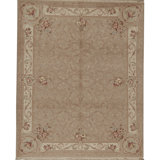 Handmade Silk and Wool Area Rug
