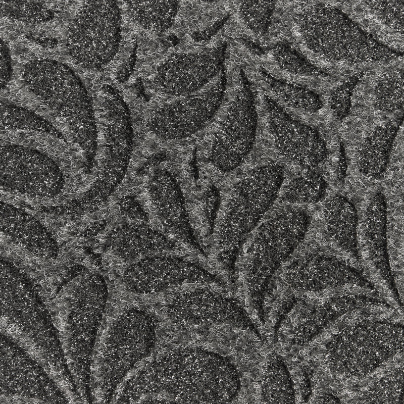 Tapis de porte TerraGrip en forme de larme, Gris anthracite / gris