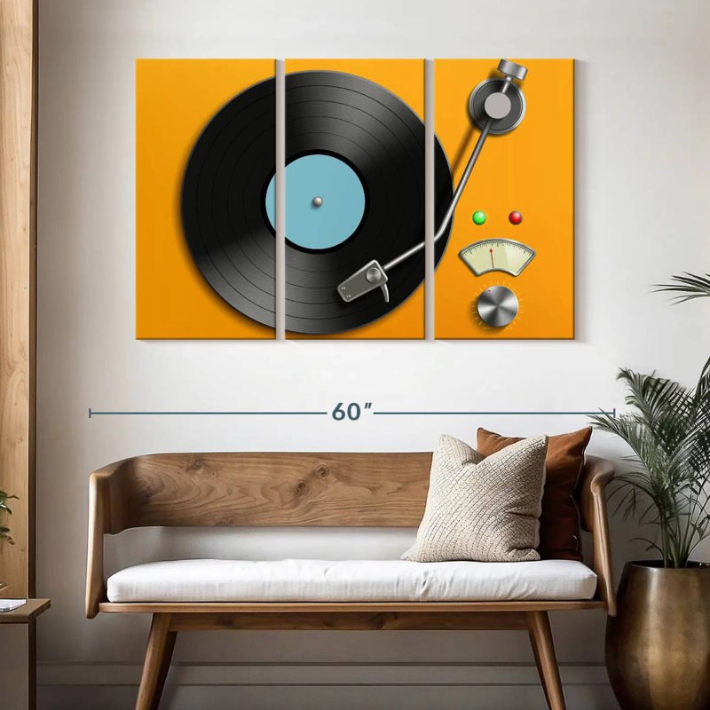 Abarca Retro Record Player, 32" H x 50" W