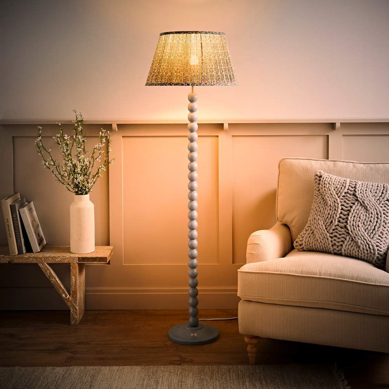 Accardi 150cm Matte Traditional Floor Lamp, No, Blue