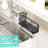 Sponge Holder for Kitchen Sink - Self-draining Sink Caddy with Brush and Dishcloth Holders, Stainless Steel
