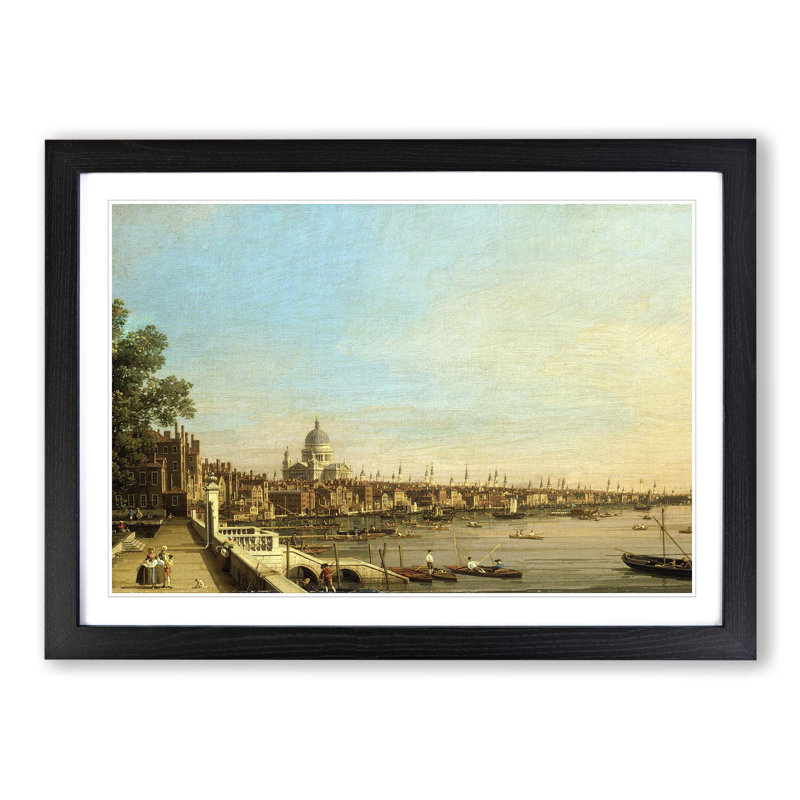 Giovanni Canaletto - Single Picture Frame Painting, Black