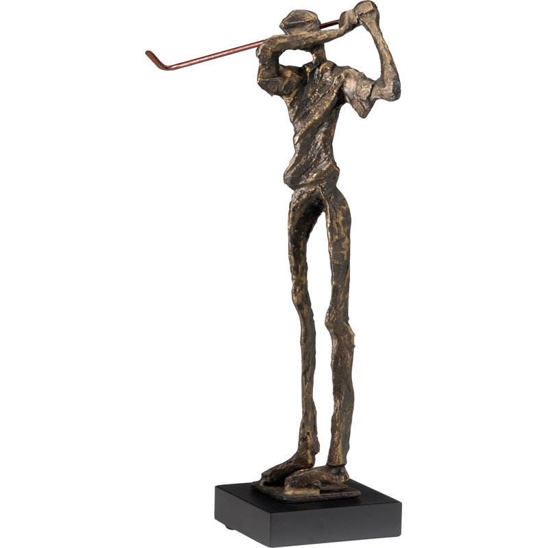 Swinging Golfer Figurine