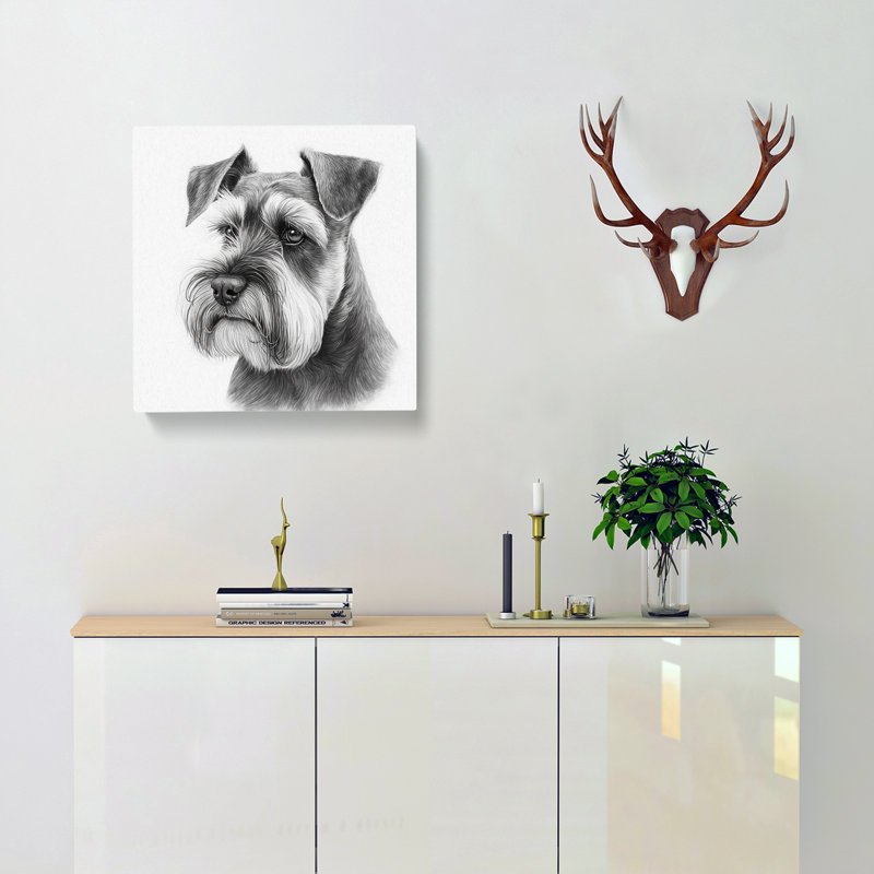 Schnauzer - Wrapped Canvas