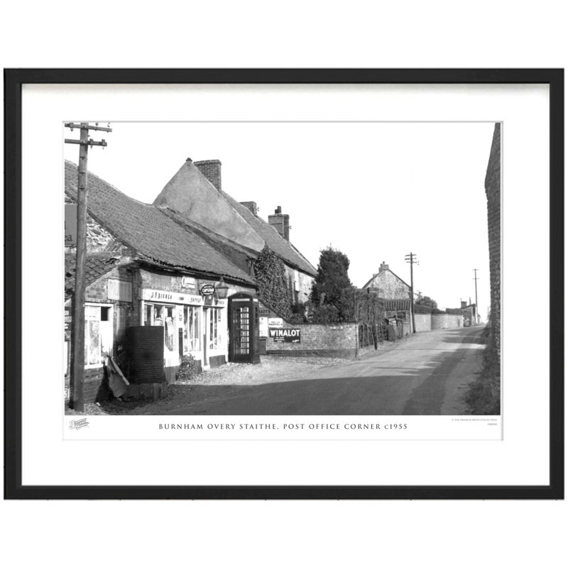 Burnham Overy Staithe, Post Office Corner C1955 by Francis Frith - Single Picture Frame Print, 45cm H x 60cm W x 2.3cm D