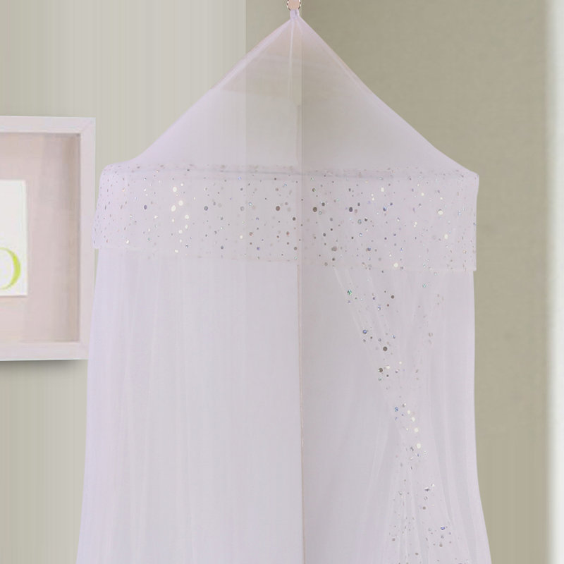  Lit à baldaquin pliable pour enfants, Blanc