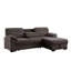 Canapé-lit modulaire en chenille l 94 po Kipriano II avec méridienne et rangement droit-613565793