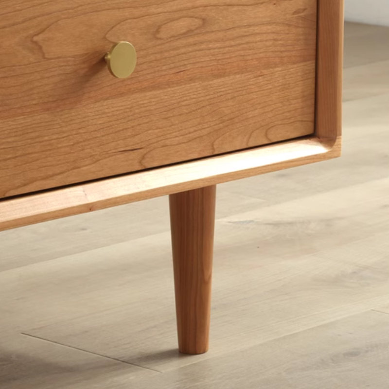 Simple retro design sense solid wood coffee table