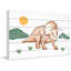Reproduction de dinosaure à trois cornes Gadbois sur bois blanc-1331001469
