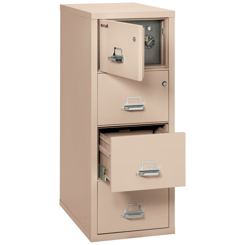 Legal 20.8125'' Wide 3 -Drawer Steel File Cabinet, Champagne