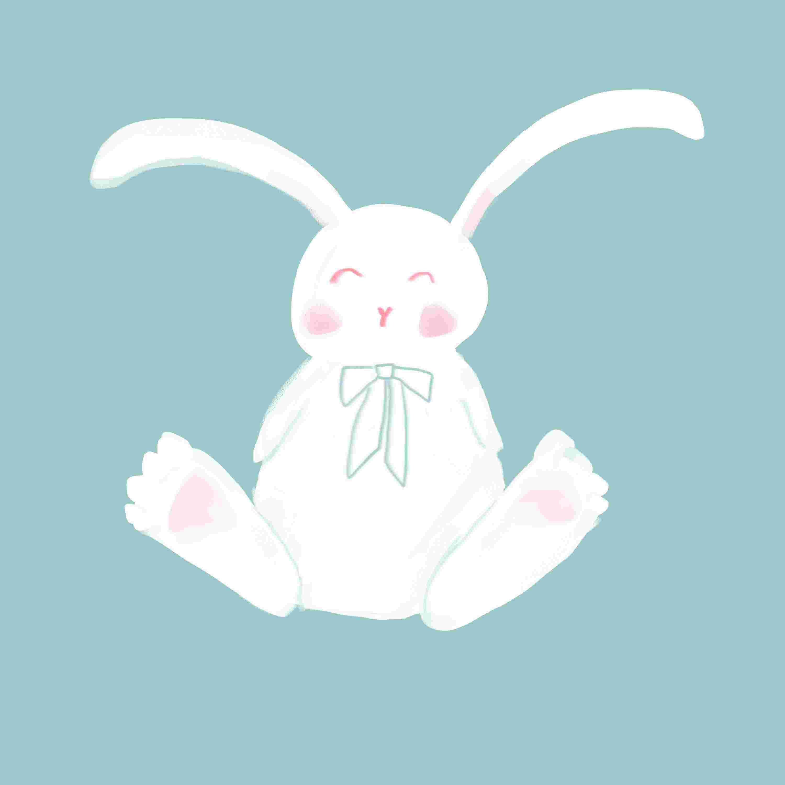 simple cartoon bunny