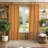 Solid Cotton Burlap Room Darkening Curtain Panel with Grommet Top for Living Room-188078735-188078730