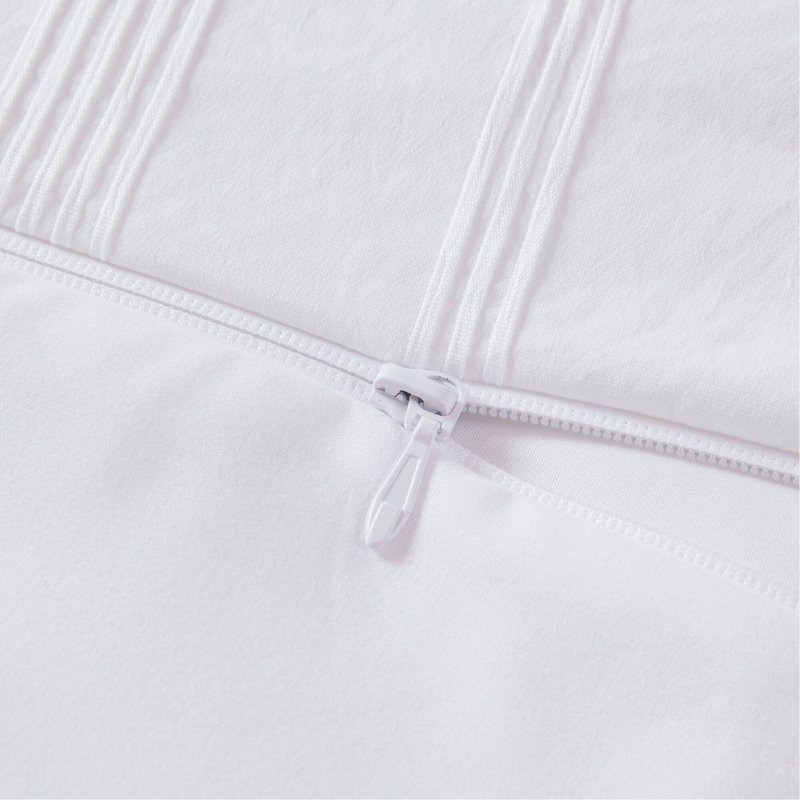 Ensemble de housse de couette 3 pièces, King Duvet Cover + 2 Standard Shams, Blanc