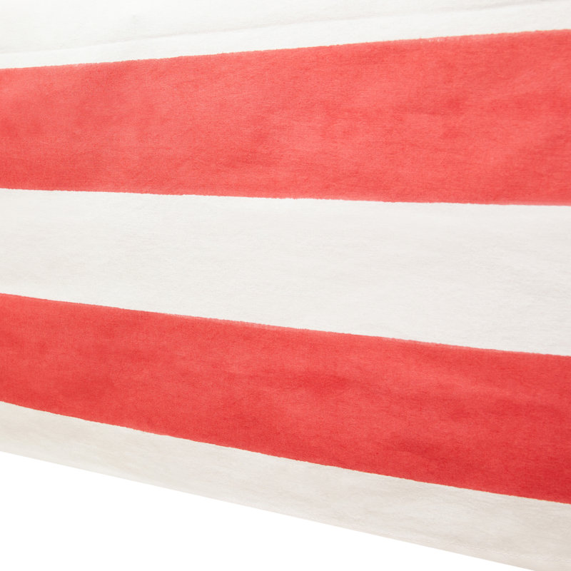 Nappe Brezhane - Rayures, Rouge, L 142 po x l 71 po