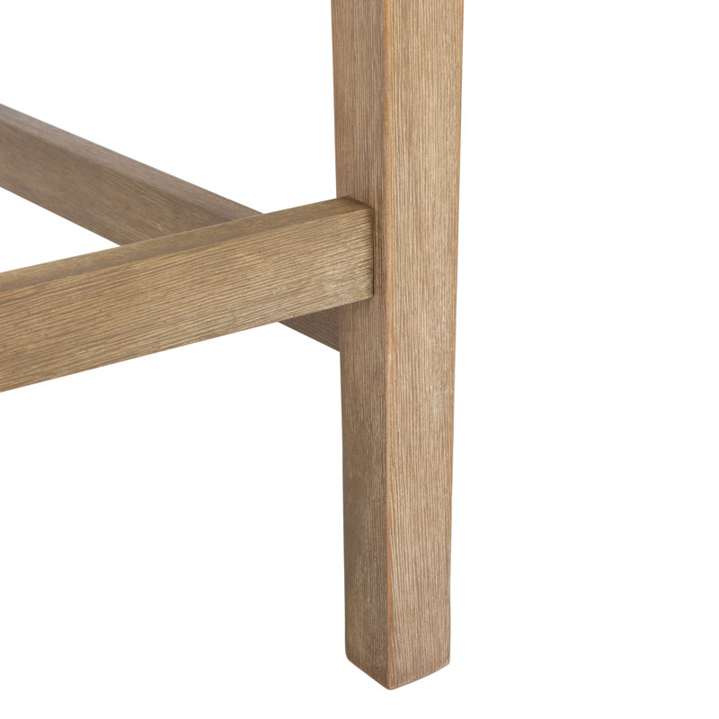 Tabouret de bar avec coussin H 46,8 po x l 25,4 po Samya, Blanc