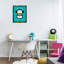 Art mural sur toile flottant, "Pingouin avec cœur géométrique", design par Andy Westface-2031123714-2031123715