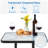 Outdoor Coffee Table Patio Square Bistro Table with Umbrella Hole