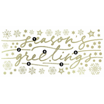 Text & Numbers Non-Wall Damaging Wall Decal