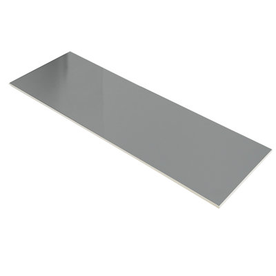 Bex Metro Solid Color 4'' W x 12'' L Engineered Stone Peel and Stick Subway Tile