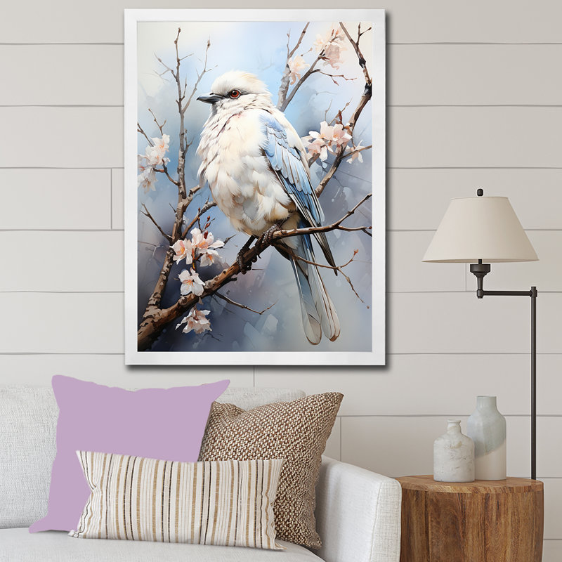 «Peaceful Winged Beauty» sur impression sur toile, H 40 po x l 30 po x P 1,5 po, Cadre simple blanc