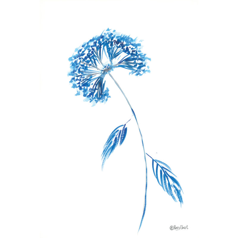 «Blue Wishes» par Roey Ebert sur, Non, H 18 po x l 12 po, Imprimé avec cadre blanc