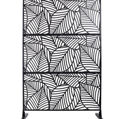 Paravent d'extérieur 76 po - 48 po - Métal Pour patio, terrasse, jardin. Construire. Améliorez l'intimité. Rouille en métal facile à installer de H 76 po de l 78 po. Conception élégante. Configuration