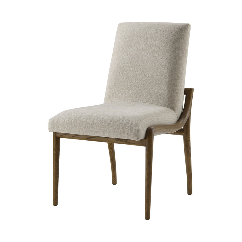 Catalina 18.75'' H Upholstered Oak Side Chair, Earth, 1
