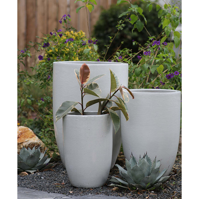 Le Beau Handmade Ceramic Planter, White