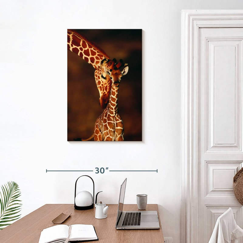 «Brampt Giraffes Gentle Moment», H 30 po x l 20 po