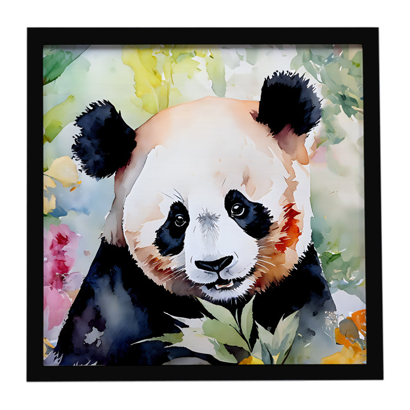 Panda Framed Metal Print