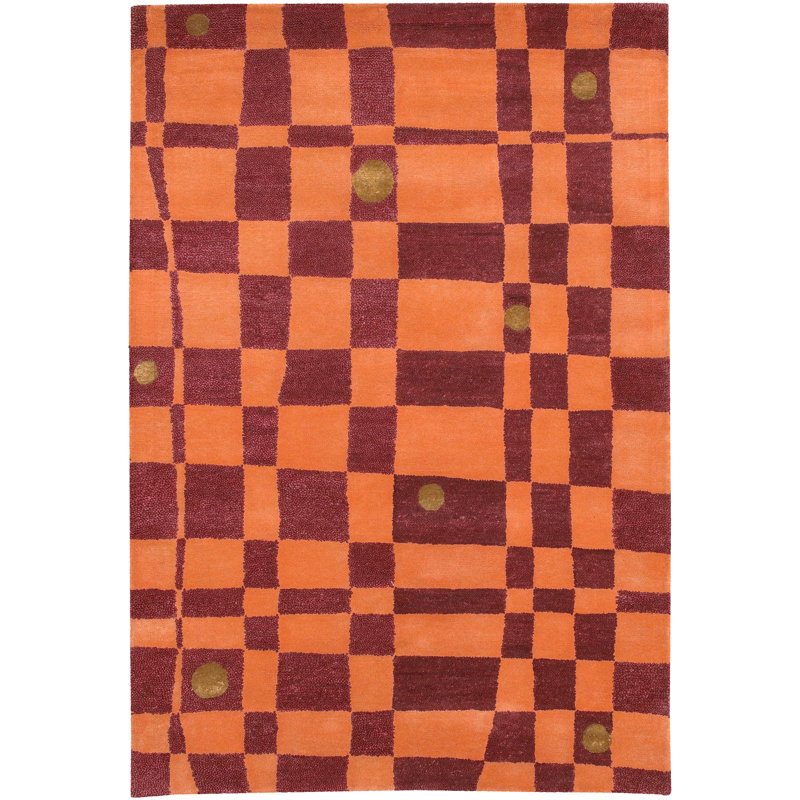 Christasia Silk Geometric Indoor Rug, Rectangle 5' x 7'6"