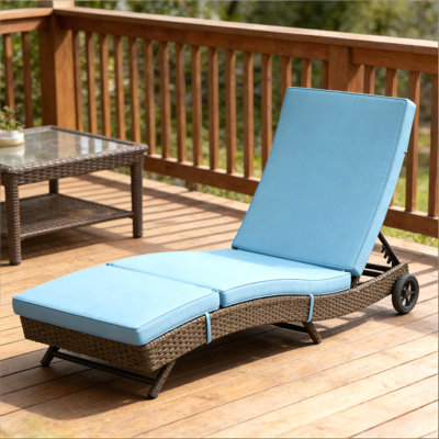 Outdoor Lounge Chair,Wicker Chaise Lounge Chair