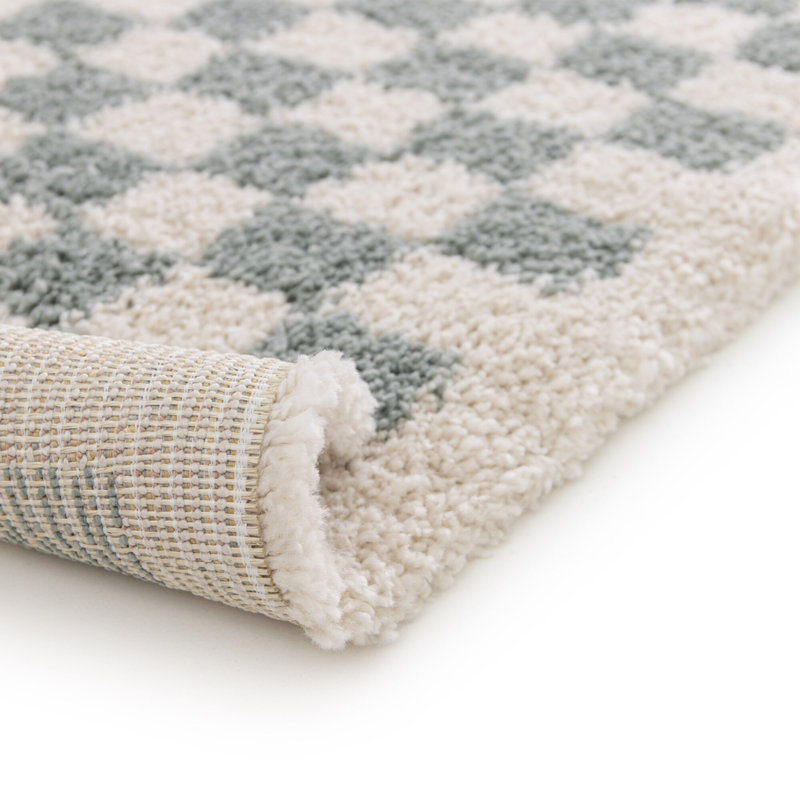 Rhylynn Geometric Shapes Shag Area Rug, Rectangle 200 x 290cm