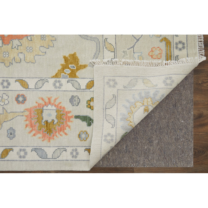 Karina Handmade Wool Floral Area Rug, Runner 2'6" x 8'