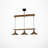 Thatcher 3-Light Wood & Metal Linear Pendant
