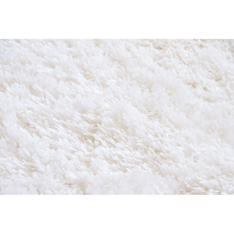 Russ Solid Colour Shag Area Rug, Rectangular 240 x 290cm