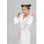 Tracy Cotton Terry Cloth Gender Neutral  Above Knee Bathrobe with Hood-73524664