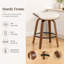 Tabourets de bar pivotants en similicuir Gerald-853451439-853451437